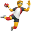 man playing handball on Apple