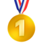 1st place medal on Apple