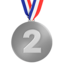 2nd place medal on Apple