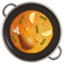 shallow pan of food on Apple