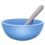 bowl with spoon on Apple