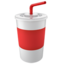 cup with straw on Apple