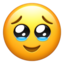 face holding back tears on Apple