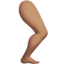 leg: medium skin tone on Apple