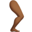 leg: medium-dark skin tone on Apple