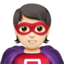 superhero: light skin tone on Apple
