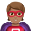 superhero: medium skin tone on Apple