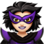 woman supervillain: light skin tone on Apple
