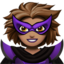 woman supervillain: medium skin tone on Apple