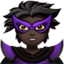 supervillain: dark skin tone on Apple