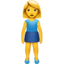woman standing on Apple