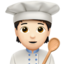 cook: light skin tone on Apple