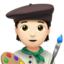 artist: light skin tone on Apple