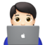 technologist: light skin tone on Apple
