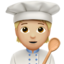 cook: medium-light skin tone on Apple