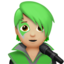 singer: medium-light skin tone on Apple