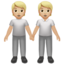 people holding hands: medium-light skin tone on Apple