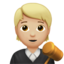 judge: medium-light skin tone on Apple