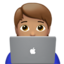technologist: medium skin tone on Apple