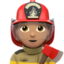 firefighter: medium skin tone on Apple