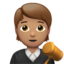 judge: medium skin tone on Apple