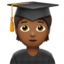 student: medium-dark skin tone on Apple