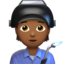 factory worker: medium-dark skin tone on Apple