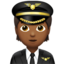 pilot: medium-dark skin tone on Apple
