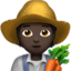 farmer: dark skin tone on Apple
