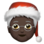 Mx Claus: dark skin tone on Apple