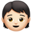 child: light skin tone on Apple
