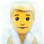 man in steamy room on Apple
