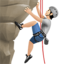 person climbing: light skin tone on Apple