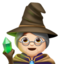 woman mage: light skin tone on Apple