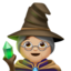 woman mage: medium-light skin tone on Apple