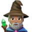 man mage: medium skin tone on Apple