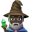 man mage: dark skin tone on Apple