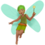 fairy: medium skin tone on Apple