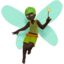fairy: dark skin tone on Apple