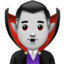 man vampire: light skin tone on Apple