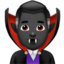 man vampire: dark skin tone on Apple