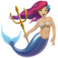 mermaid: medium-light skin tone on Apple