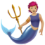 merperson: medium-light skin tone on Apple