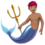 merman: medium skin tone on Apple