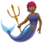 merperson: medium-dark skin tone on Apple