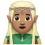 man elf: medium skin tone on Apple