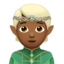 elf: medium-dark skin tone on Apple