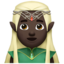 man elf: dark skin tone on Apple