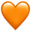orange heart on Apple