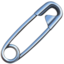 safety pin on Apple